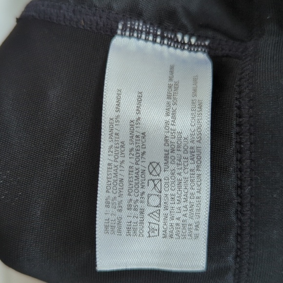 Large Moving Comfort Black Sports Bra Athletic Athleisure Wireless - Picture 15 of 15